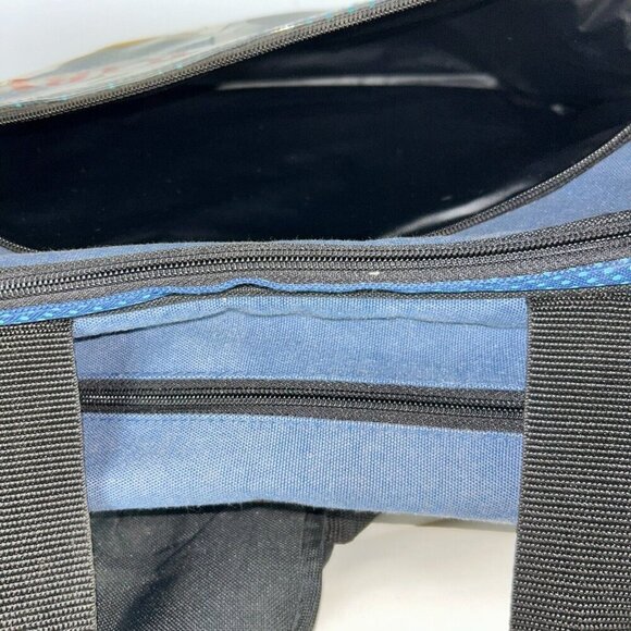 Baby Looney Tunes Large Comic Black Diaper Bag Vintage - Picture 9 of 9